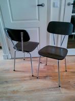 Twee retro vitage stoelen, Huis en Inrichting, Stoelen, Ophalen, Gebruikt, Bruin, Twee