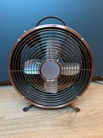 Retro koperen tafel ventilator, Ophalen of Verzenden, Zo goed als nieuw, Tafelventilator