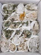 Partij bergkristal clusters, chlorietkwarts, golden healer, Ophalen of Verzenden, Mineraal