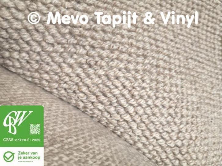 Coupon 100 % Wol tapijt, Lengte 3 x 4 mtr, GRATIS TRANSPORT, Huis en Inrichting, Stoffering | Vloerbedekking, Nieuw, Tapijt, Crème
