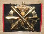 Metalen baret embleem Luchtdoelartillerie, Ophalen of Verzenden, Landmacht, Nederland, Embleem of Badge