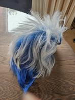 pruik, blauw wit, Ophalen of Verzenden, Zo goed als nieuw, Overige typen