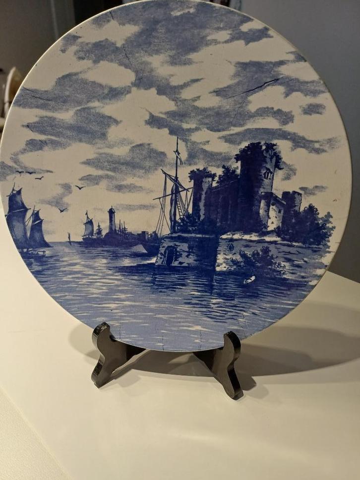 Vintage wandbord van Villeroy & Boch 26 cm doorsnee, Antiek en Kunst, Antiek | Wandborden en Tegels, Ophalen of Verzenden