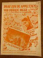 Bladmuziek "Daar zijn de Appeltjes van oranje weer", Ophalen of Verzenden, Zo goed als nieuw, Artiest of Componist