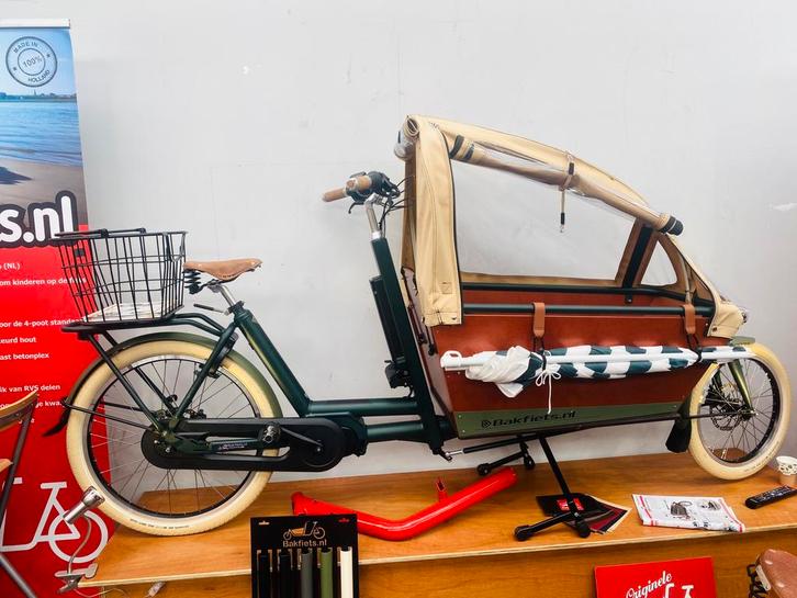 Bakfiets NL Cargo Long Cruiser Electrisch  aanbieding, Fietsen en Brommers, Fietsen | Bakfietsen, Nieuw, Overige merken, 4 kinderen of meer