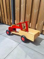 Houten loop bakfiets, Kinderen en Baby's, Speelgoed | Buiten | Voertuigen en Loopfietsen, Ophalen, Gebruikt, Overige typen