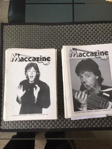 Paul McCartney: diverse fanclubmagazines en tour boeken beschikbaar voor biedingen