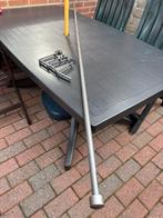 Gordijn stang uitschuifbaar grijs ( bijna gratis), Huis en Inrichting, Stoffering | Gordijnen en Lamellen, Ophalen, 200 cm of meer