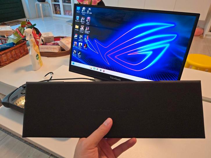 ViewSonic VP16-OLED Portable Monitor - Used, Computers en Software, Monitoren, Gebruikt, 60 Hz of minder, HDMI, USB-C, Ingebouwde speakers