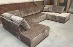 U - vorm hoekbank Max,, Huis en Inrichting, Banken | Bankstellen, Ophalen, Nieuw, Hoekbank, Stof