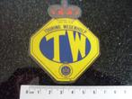ruit sticker TW logo touring wegenhulp anwb belgie pechhulp, Verzenden, Zo goed als nieuw, Bedrijf of Vereniging