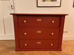 Donkerrode Ladekast / commode, Kinderen en Baby's, Kinderkamer | Commodes en Kasten, Ophalen, Gebruikt, 50 tot 70 cm, 100 cm of meer