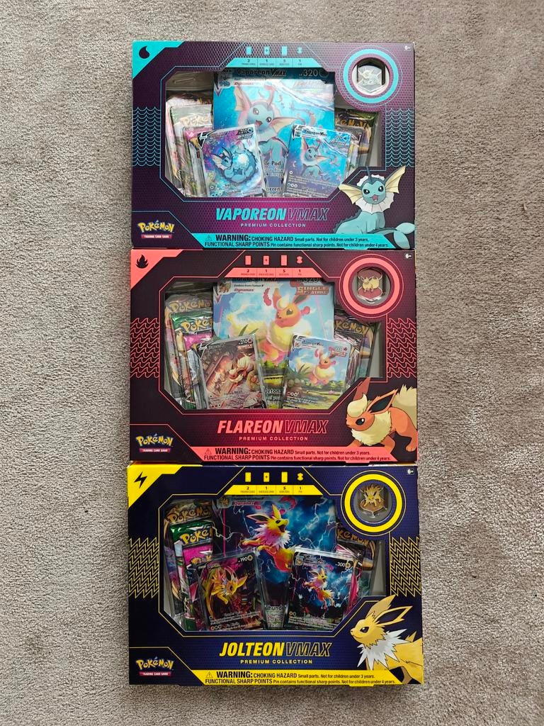 pokemon Jolteon Flareon Vaporeon evolving skies collection, Ophalen