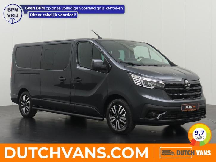 Renault Trafic 2.0DCI 170PK Lang Dubbele Cabine Anniversary+, Auto's, Bestelauto's, Te koop, ABS, Achteruitrijcamera, Airconditioning