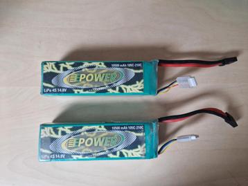 2x e-power 4s 10500mAh 105-210c lipo's beschikbaar voor biedingen