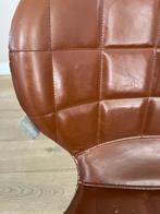 Zuiver OMG stoelen / bruin leer, Huis en Inrichting, Stoelen, Ophalen, Gebruikt, Bruin, Leer