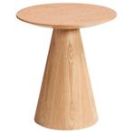 Bijzettafel cone naturel Kwantum, Minder dan 55 cm, Gebruikt, Rond, Hout