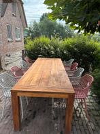 Grote stevige teakhouten tuintafel voor 8pers 300x100, Tuin en Terras, Tuintafels, Ophalen, Zo goed als nieuw, Rechthoekig, Teakhout