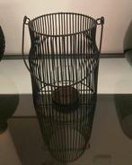 Zwart metalen waxinelicht houder, Zwart, Ophalen of Verzenden, Zo goed als nieuw, Metaal