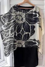 Phase Eight jurk zwart met beige chiffon overlaag maat 38, Maat 38/40 (M), Overige kleuren, Verzenden, Zo goed als nieuw
