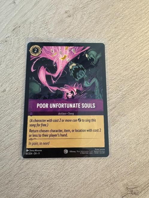 Poor Unfortunate Souls 061/204 | Fabled | Lorcana, Hobby en Vrije tijd, Verzamelkaartspellen | Overige, Nieuw, Losse kaart, Ophalen of Verzenden