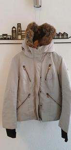 Goldbergh Winterjas Maat 42 met Konijnenvacht, Zwart, Maat 42/44 (L), Ophalen of Verzenden, Zo goed als nieuw