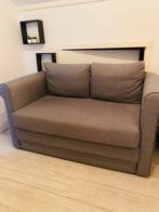Slaapbank, Ophalen, Tweepersoons, Zo goed als nieuw, Grijs