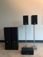 JBL luidsprekerset met Pioneer receiver, Audio, Tv en Foto, Luidsprekers, Gebruikt, JBL, 60 tot 120 watt, Ophalen