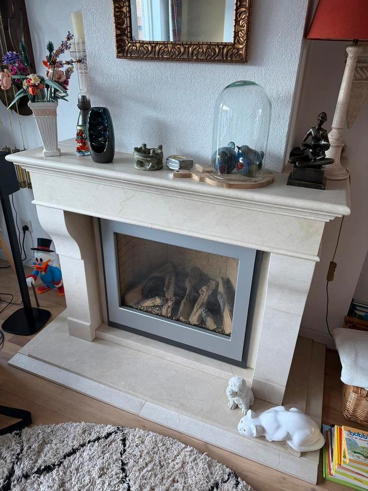 Marmeren schouw, Huis en Inrichting, Haarden, Zo goed als nieuw, Overige soorten, Ophalen