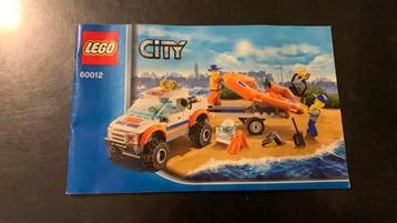 Lego city 4x4 duikersboot 60012 beschikbaar voor biedingen