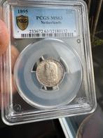 Zilveren 25 cent 1895 - Koningin Wilhelmina, Postzegels en Munten, Munten | Nederland, Zilver, 25 cent, Ophalen of Verzenden, Koningin Wilhelmina