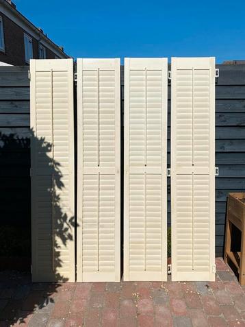 Louvre luiken/deuren (2 stuks) 216x42cm beschikbaar voor biedingen
