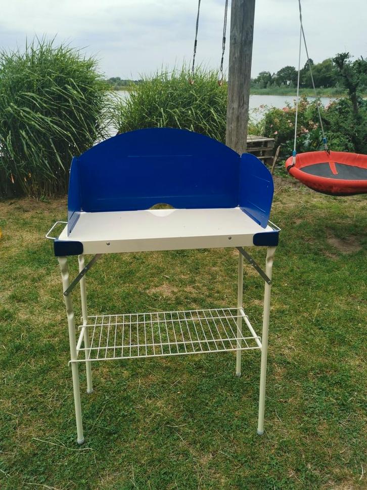 Rekje voor campingkeuken, gasfornuis, Caravans en Kamperen, Kampeermeubelen, Zo goed als nieuw, Campingkast, Ophalen