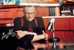 Orginele handtekening Larry King, Ophalen of Verzenden, Nieuw, Tv, Foto of Kaart