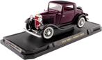 Ford 3-Window Coupe 1932 Donker Violet 1:18 Lucky Diecast, Overige merken, Tschuiten@hotmail.com, Duitsland, Auto