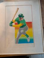 ADO Den Haag honkbal Litho, Ophalen of Verzenden, Schilderij, Minder dan 50 cm