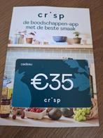 Crisp € 35.- shoptegoed, Eén persoon, Cadeaubon