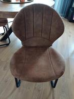 Zeer mooie eethoek stoelen., Huis en Inrichting, Stoelen, Ophalen, Gebruikt, Bruin, Metaal