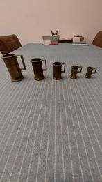 5 stuks maatbekers  Peltrato 95% Bieden, Antiek en Kunst, Ophalen of Verzenden