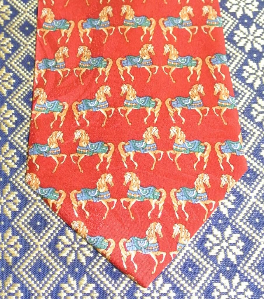 Nationale Nederlanden verzekeringen stropdas met paarden, Verzamelen, Ophalen of Verzenden, Nieuw, Gebruiksvoorwerp