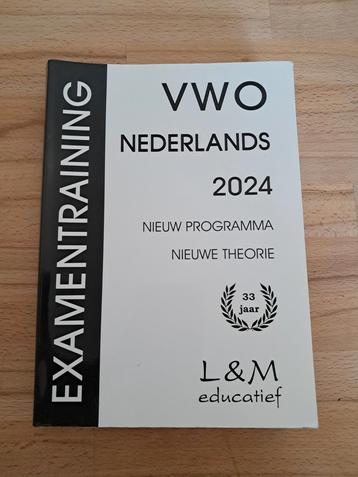 VWO Nederlands Examentraining 2024 beschikbaar voor biedingen