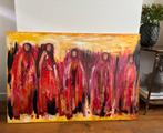 Olieverf schilderij “5 dames” (120x80cm), Ophalen