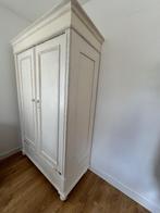 Brocante grenen meidenkast, Huis en Inrichting, Kasten | Kledingkasten, Ophalen, Gebruikt, 100 tot 150 cm, Met hangruimte