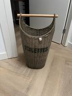 Rivièra Maison Toiletrolhouder + Mand - Nieuwstaat, Ophalen of Verzenden, Zo goed als nieuw, Minder dan 10 liter, Riet