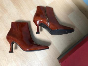 Red-Rag laarsjes maat 39 in cognac-lak  beschikbaar voor biedingen
