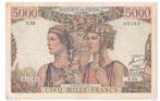 Frankrijk 5000 Francs 1949 - Zeldzaam Biljet, Verzenden, Frankrijk, Los biljet