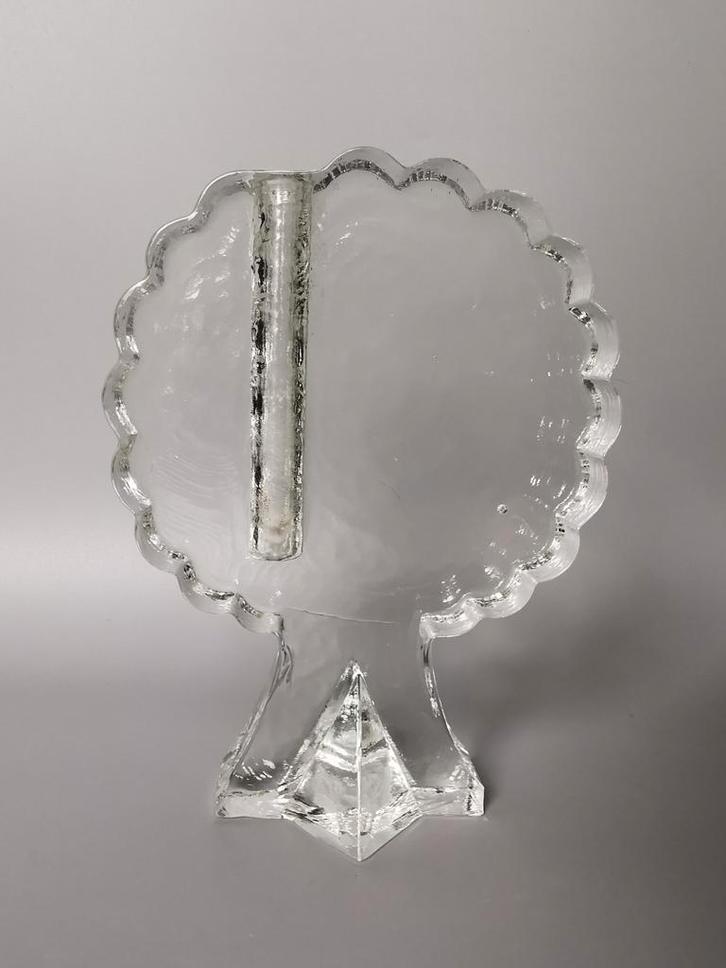 Mid Century glas soliflore vaas retro vintage design, Antiek en Kunst, Antiek | Glas en Kristal, Verzenden