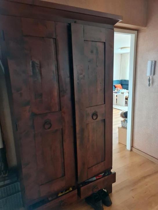 Kast hardhout, Huis en Inrichting, Kasten | Dressoirs, Gebruikt, Ophalen