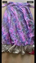 Wikkelrok zijde one size boho ibiza, Maat 38/40 (M), Paars, Ophalen of Verzenden, Zo goed als nieuw