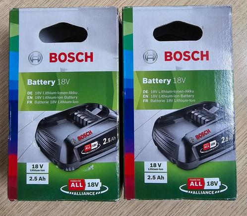 Bosch 18 Volt Gereedschapsaccu - Lithium-Ion - 2.5 Ah, Doe-het-zelf en Verbouw, Gereedschap | Machine-onderdelen en Toebehoren